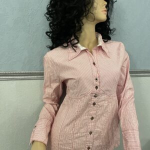 2 Biz Rød stribet “uncle shirt”
