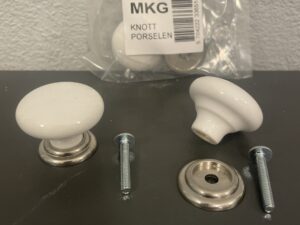 Knopgreb porcelæn antik