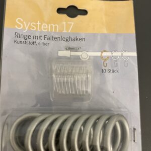 System 17 ringe set sølv ø16mm
