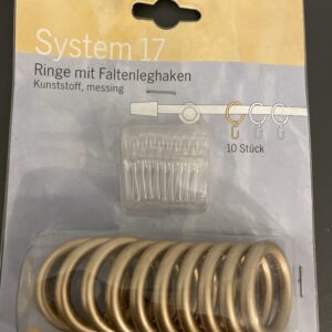 System 17 ringe set messing ø16mm