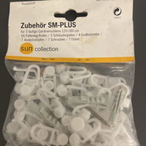 SM-PLUS gardinskinne tilbehør set