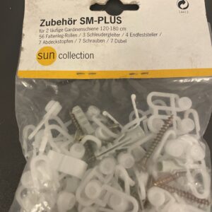 SM-PLUS gardinskinne tilbehør set